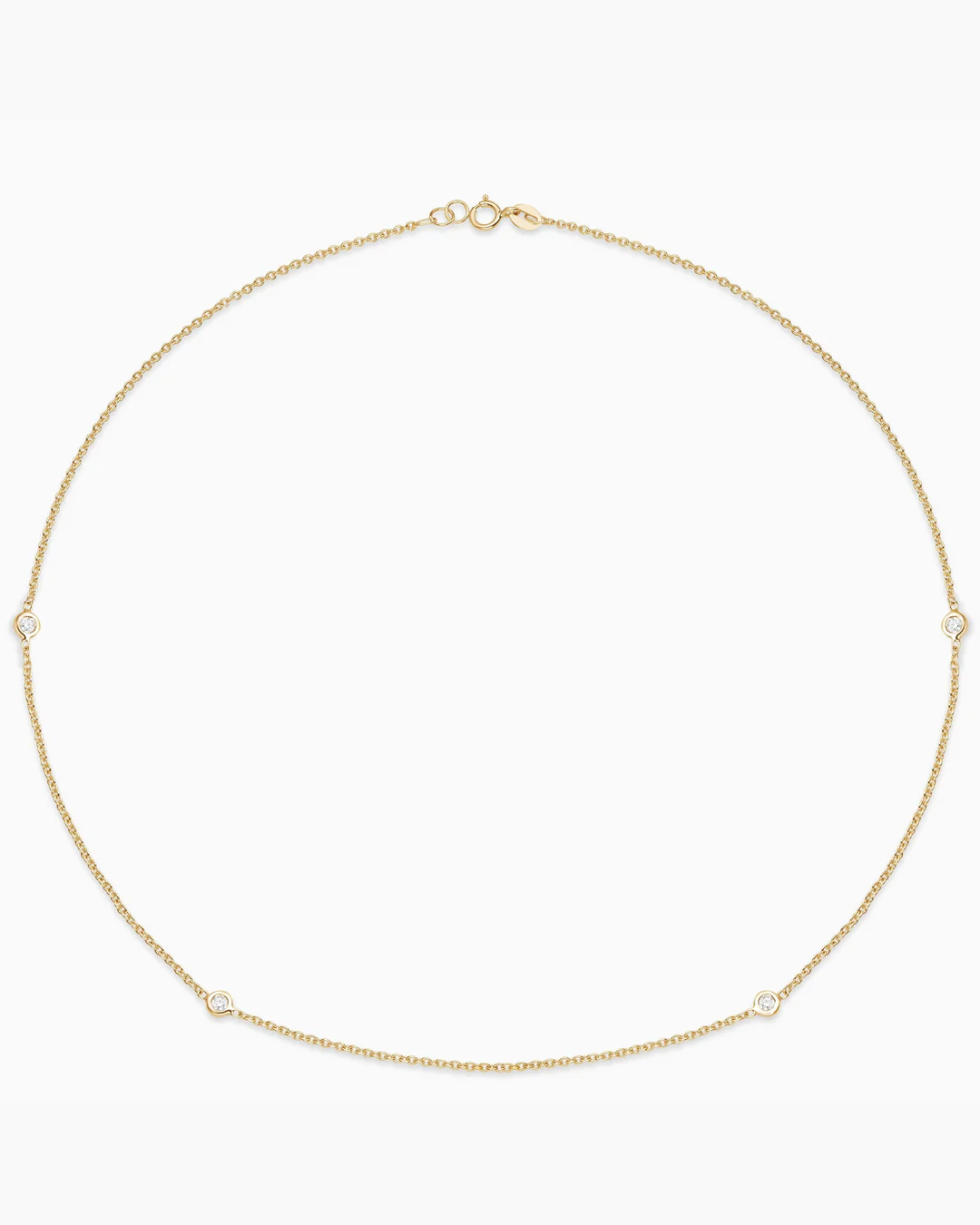 Caye Joaillier Essential Diamond Bezel Necklace - Edit by Elaine Turner
