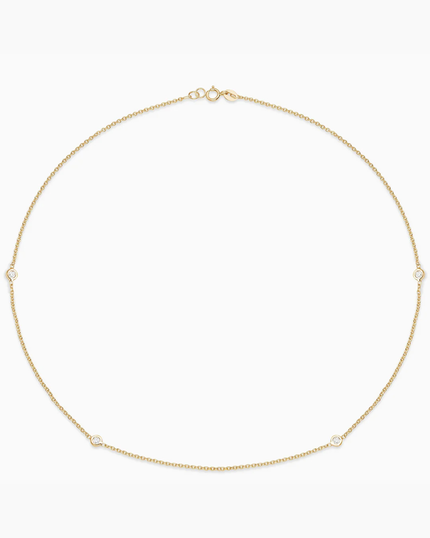 Caye Joaillier Essential Diamond Bezel Necklace - Edit by Elaine Turner