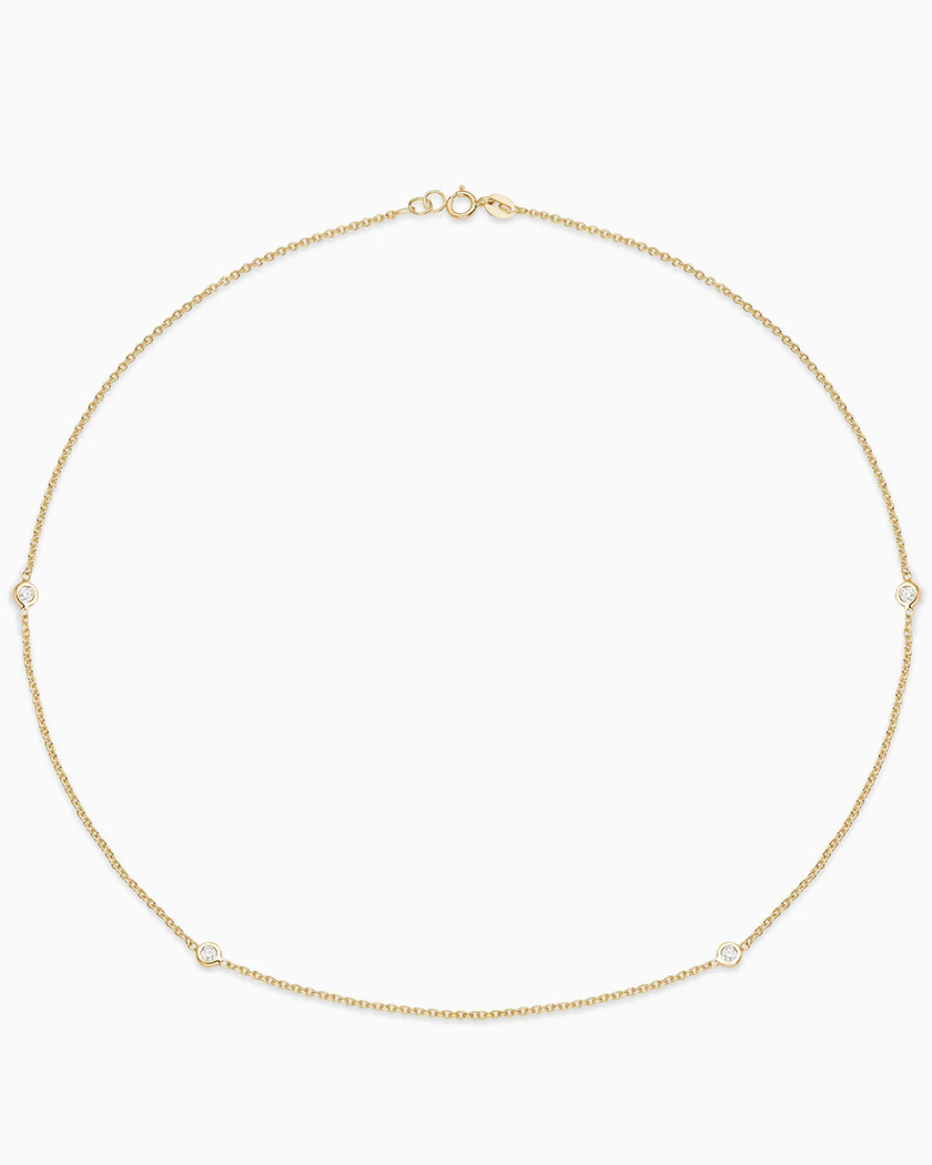 Caye Joaillier Essential Diamond Bezel Necklace - Edit by Elaine Turner