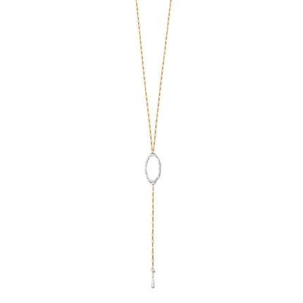 Eternal Oval Lariat Necklace