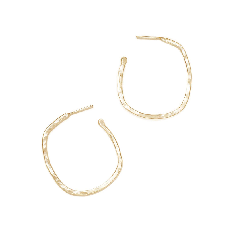 Square Hoops- Gold