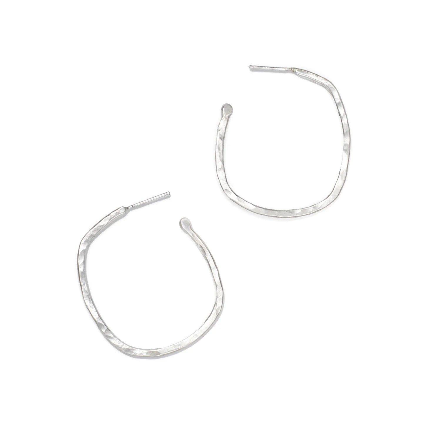 Square Hoops- Sterling Silver