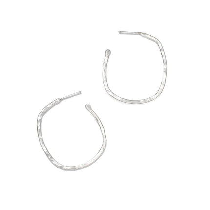 Square Hoops- Sterling Silver
