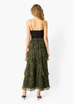 Gaia Metallic Chiffon Skirt