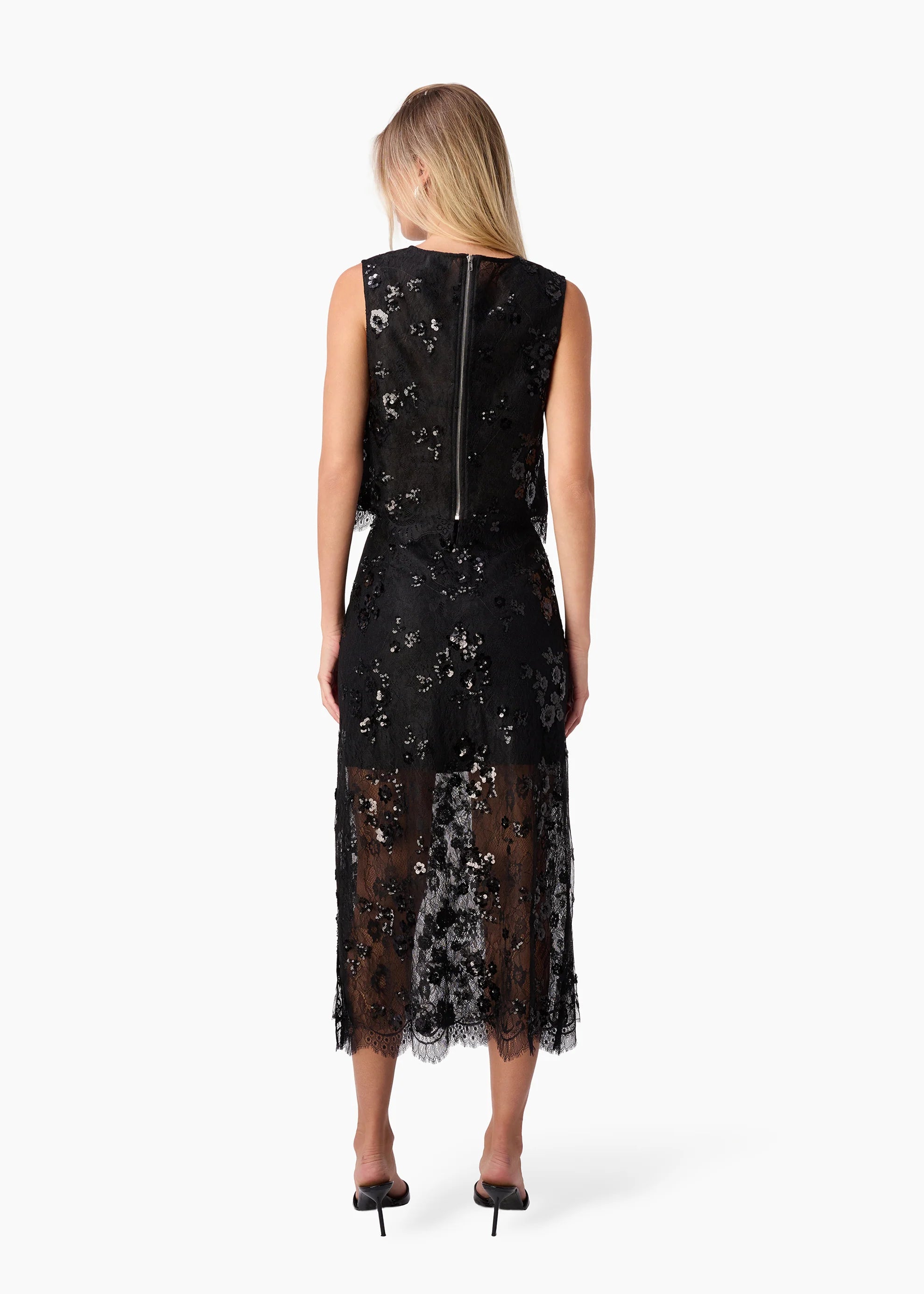 Aylin Sequin Lace Skirt