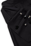 Taffeta Pants Skirt with Bow and Floral Sequins