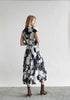 Whispering Lines Silk Dress