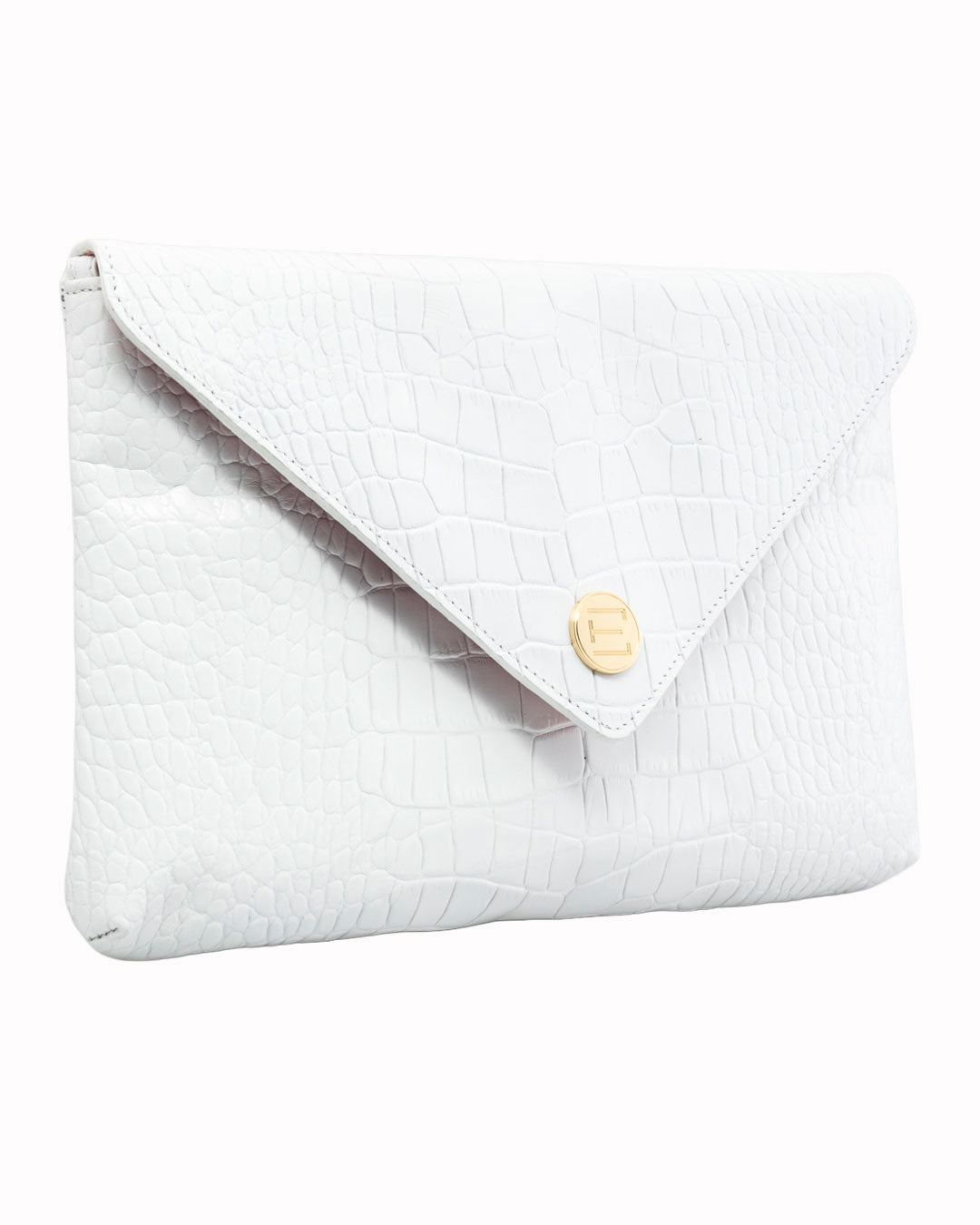 Elaine Turner- Bella Clutch- White Croc - Edit by Elaine Turner