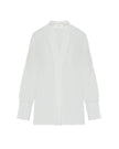 White Blend Silk Shirt