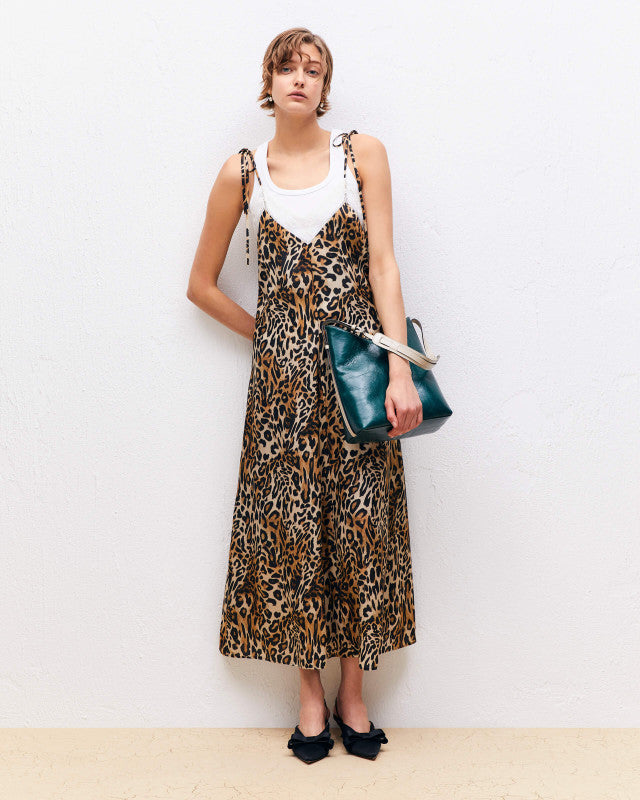 Printed Viscose Slipdress Dress