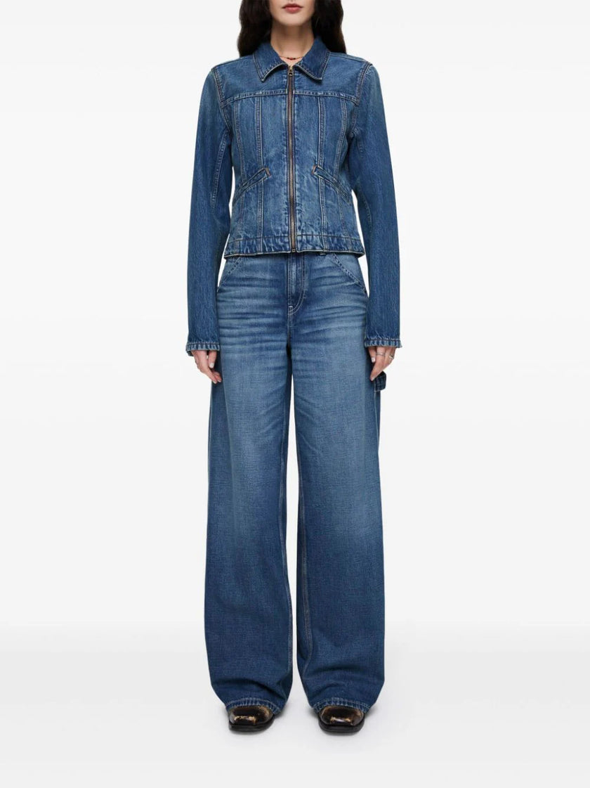 Slim Zip Denim Jacket