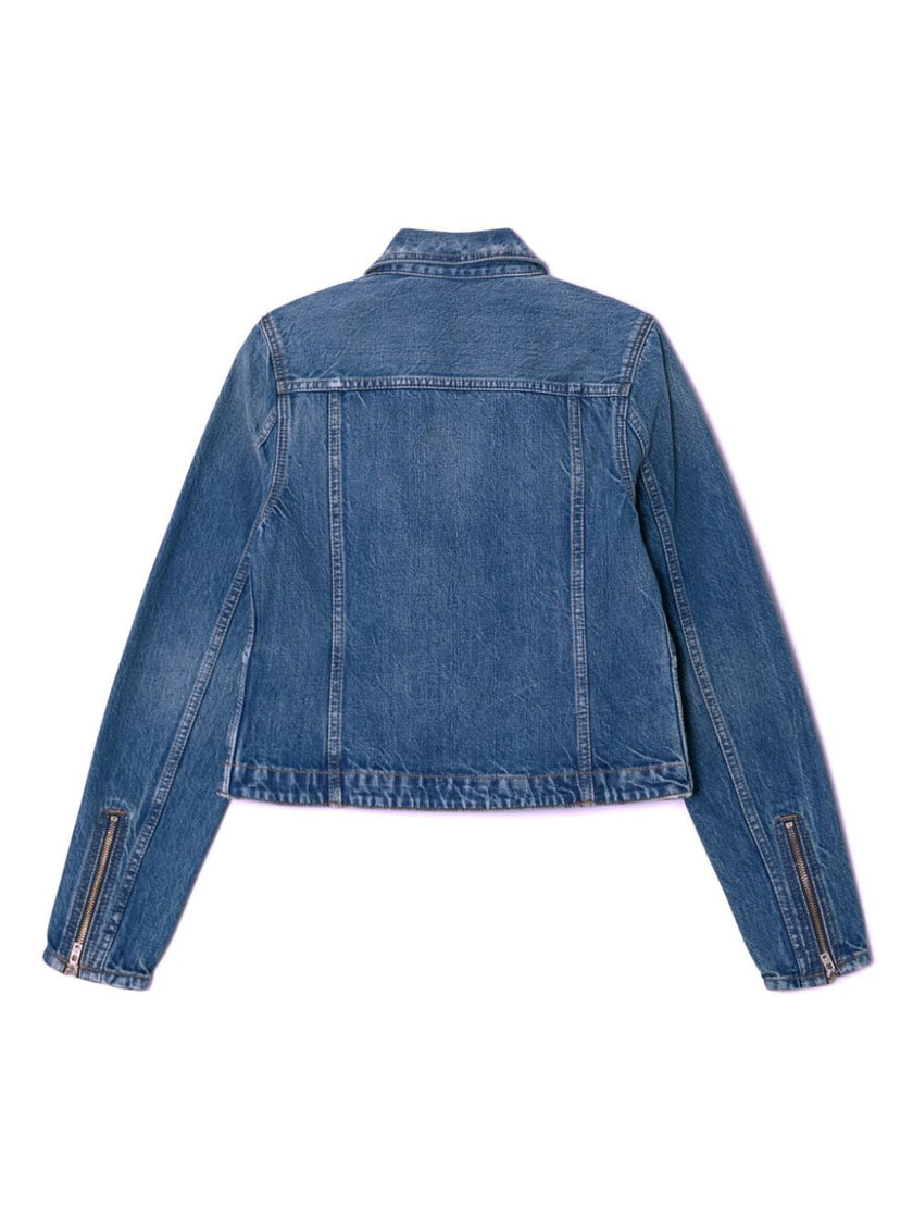 Slim Zip Denim Jacket