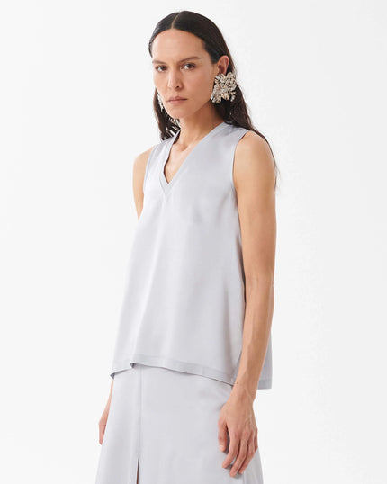 Satin Flared Top
