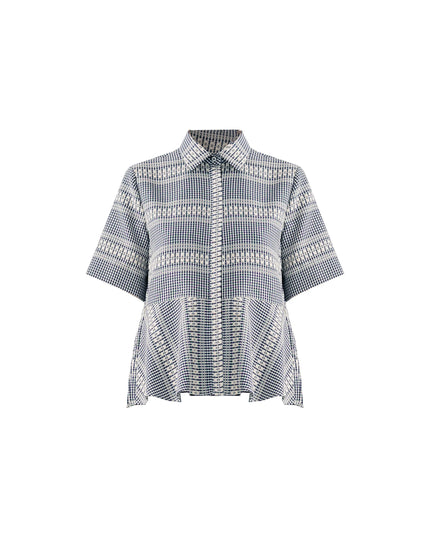 Beatrice b.- Geometric Print Cotton Shirt
