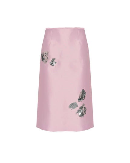 Beatrice b.- Floral Embroidered Midi Skirt