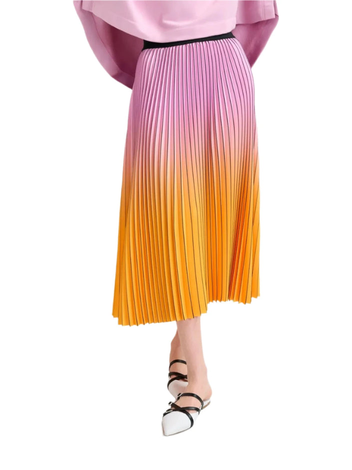 Haries Pleated Midi Skirt