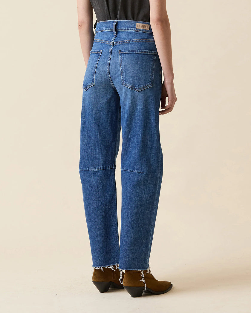 Pixie Ankle Fray Mid Rise Denim- Bohemian Blue