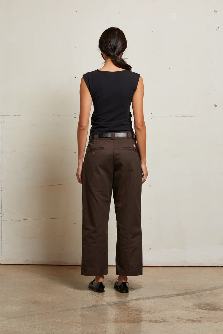 Elanor Muscle Jersey Tee- Black