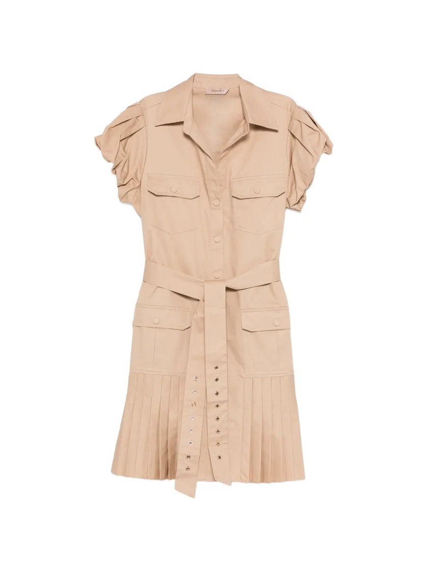 Twinset- Khaki Mini Dress - Edit by Elaine Turner