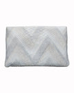 Elaine Turner- Bella Clutch- Opalescent Grey & Chevron Snake - Edit by Elaine Turner