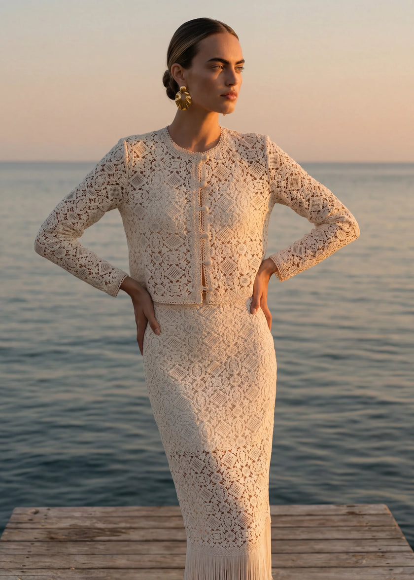 Cami NYC- Kayseri Crochet Cardigan