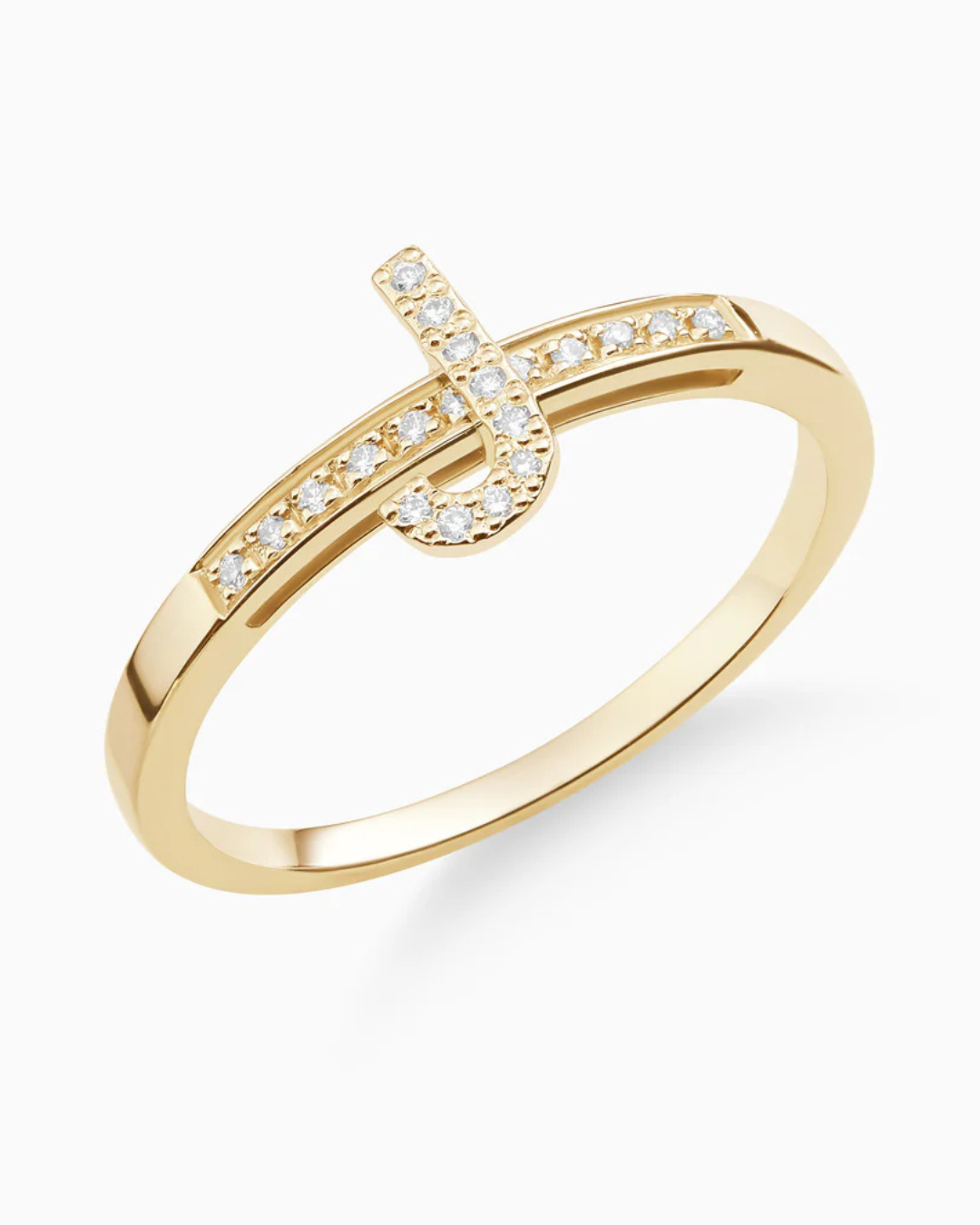Caye Joaillier Joujou Initial Ring - Edit by Elaine Turner