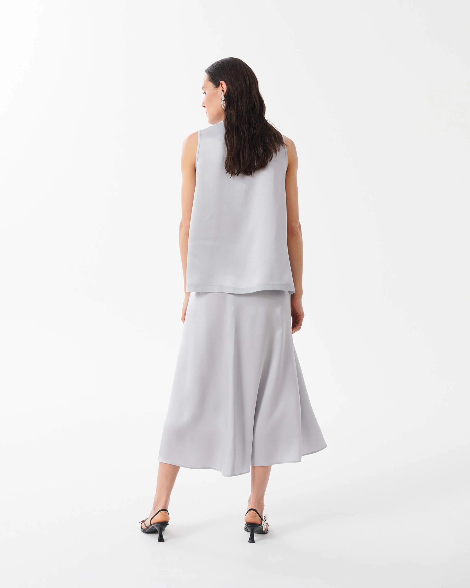 Satin Flared Top