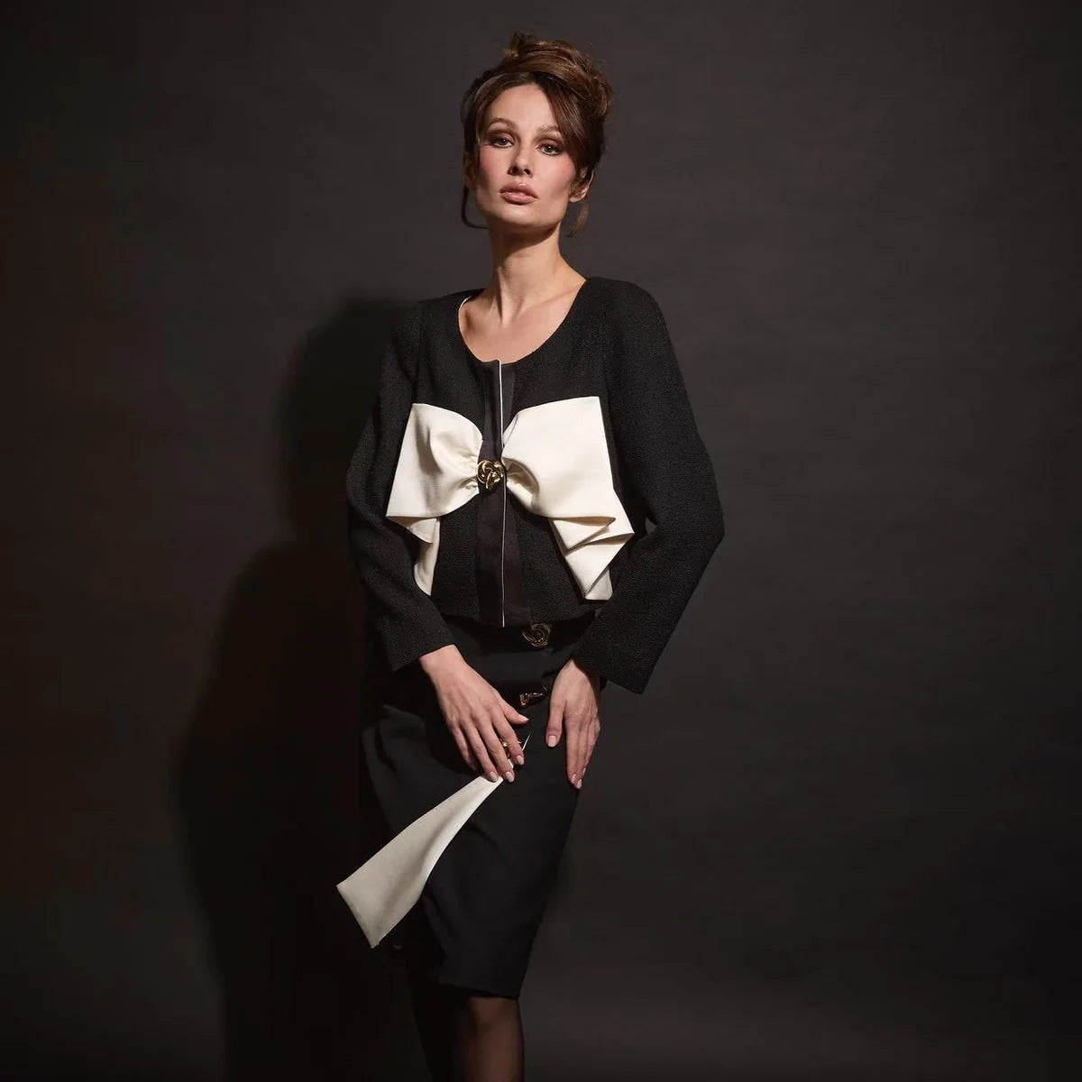 Cropped Bow Jacket