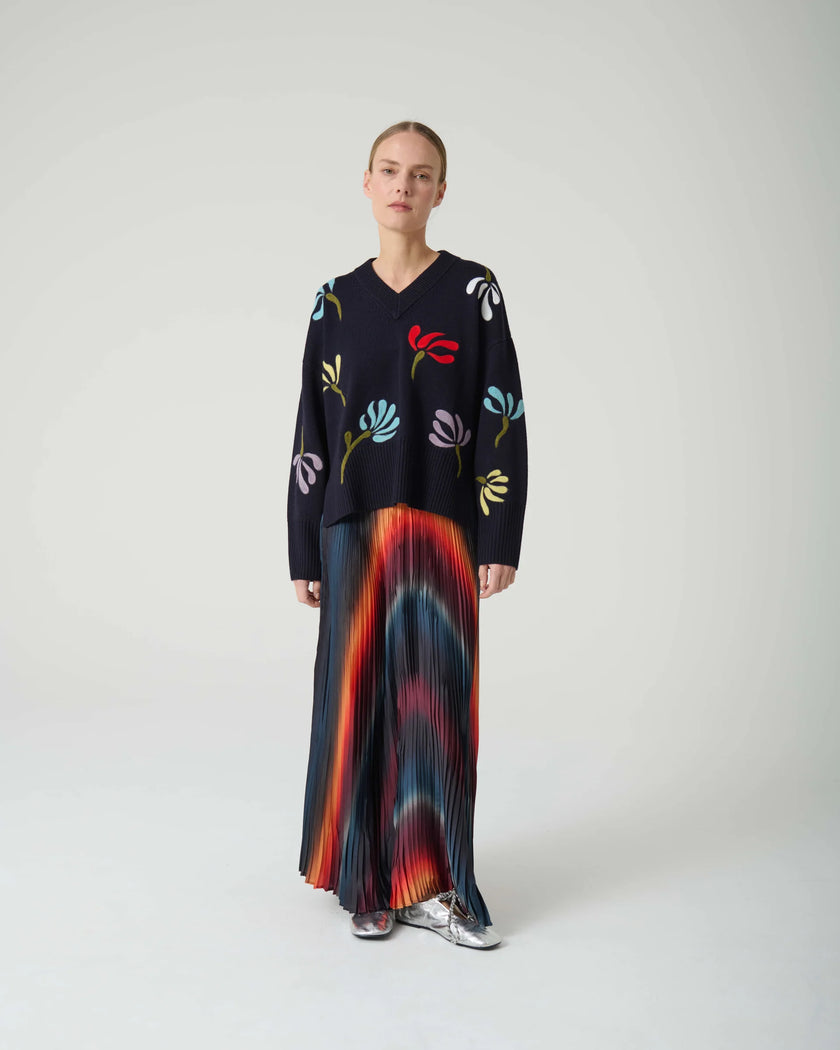 Needle Flowers Sweater