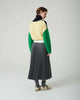 Tailored Faux Leather Pleated Skirt