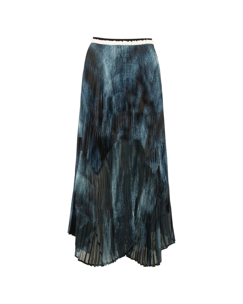 Beatrice b.- Printed Pleated Midi Skirt - Edit by Elaine Turner