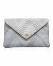 Elaine Turner- Bella Clutch- Opalescent Grey & Chevron Snake - Edit by Elaine Turner