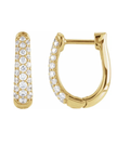 By Randee Diamond & Gold Hoop Earrings - Edit by Elaine Turner