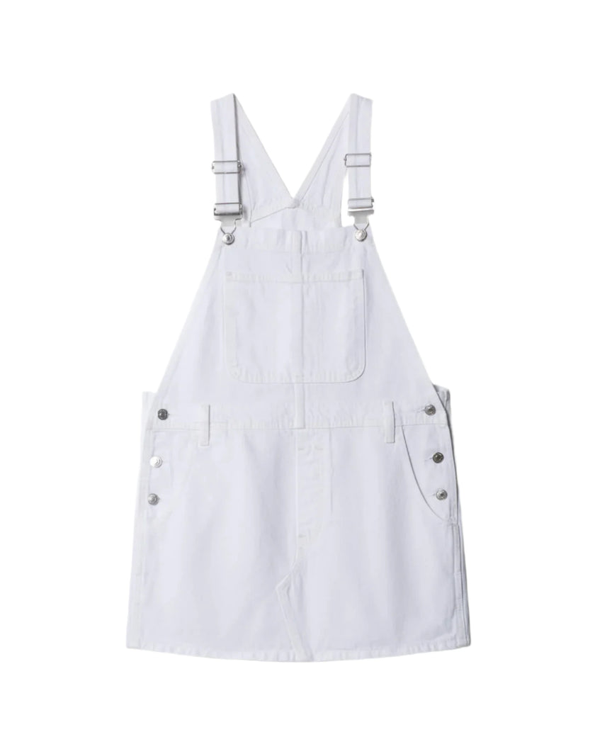 re done denim dress RE/DONE Seamed Denim Mini Shift Dress