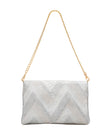 Elaine Turner- Bella Clutch- Opalescent Grey & Chevron Snake - Edit by Elaine Turner