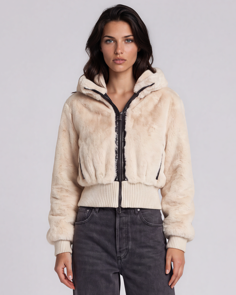Pinko- Bagels Bomber Aspen Rainy Day Beige