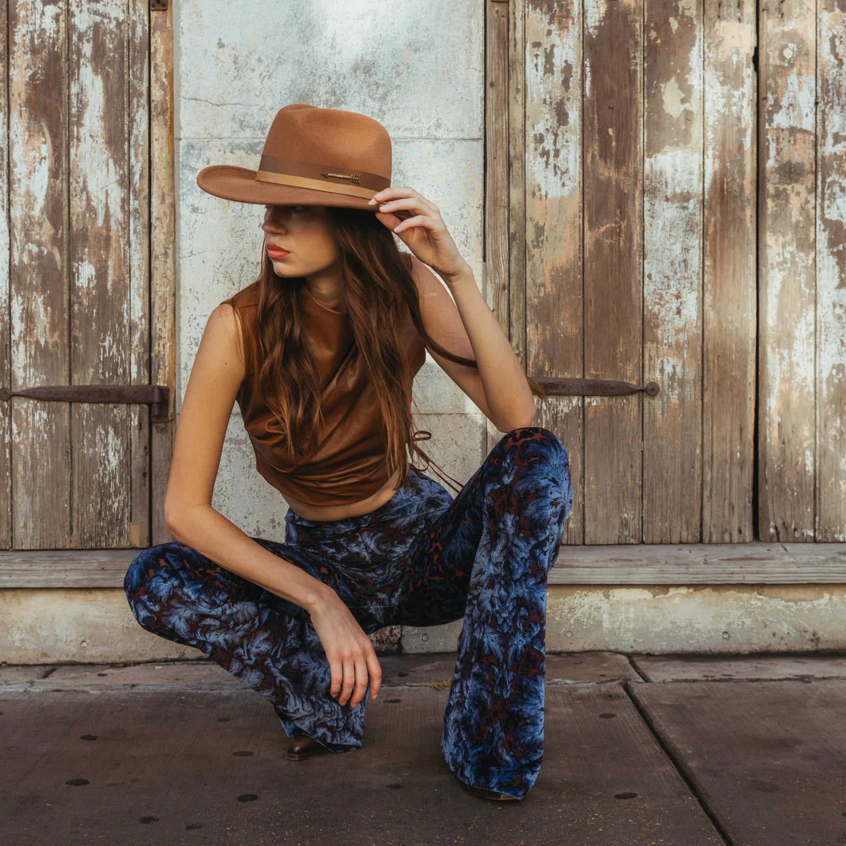The Maverick Packable Hat- Coffee - Edit by Elaine Turner