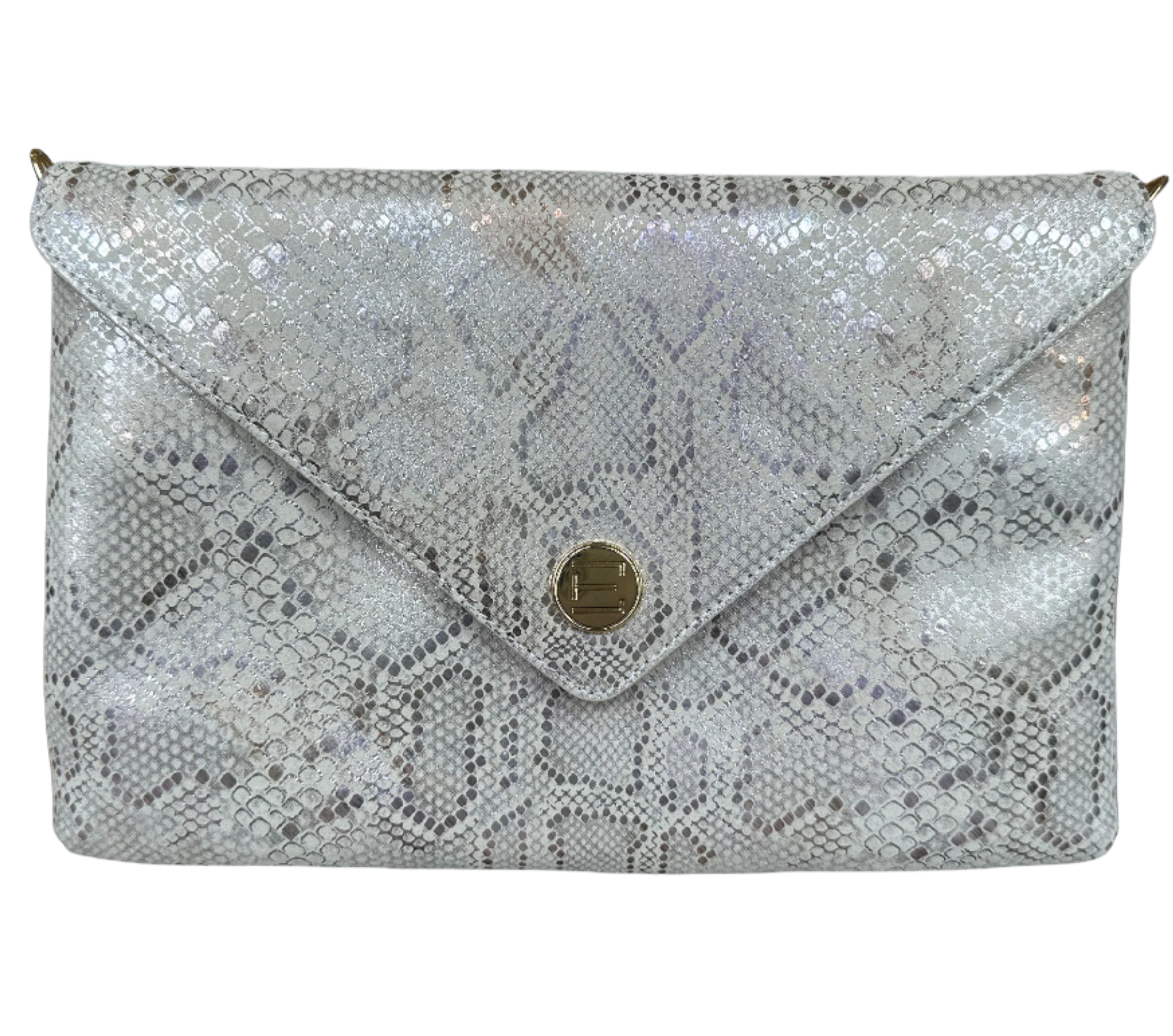 Bella Clutch- Champagne Lizard