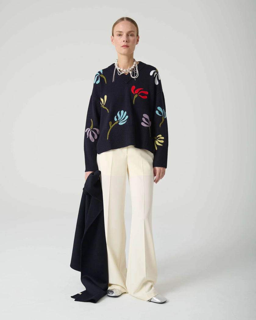 Needle Flowers Sweater