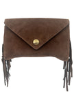 Bella Clutch- Fringe Suede