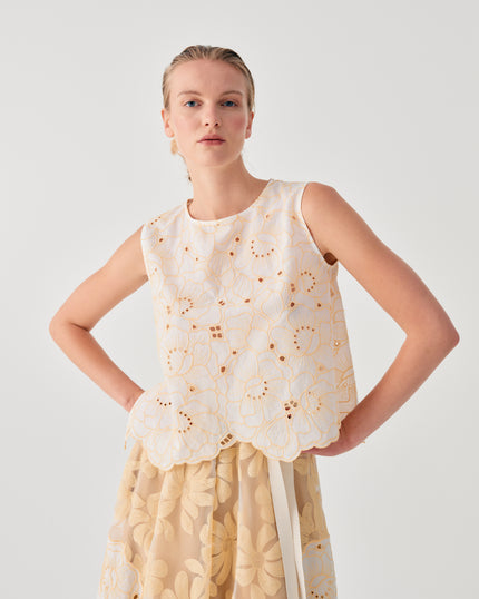 Beatrice .b- Embroidered Organza Top