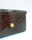 Bella Clutch- Chocolate Croc