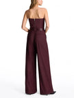 Acaria Studio - Guru Pants in Red Wine. Available at Edit by Elaine Turner in Houston, TX. Back model view. 