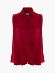 Acaria Studio - Jolly Top in Red. Available at Edit by Elaine Turner in Houston, TX. Flat Lay view. 