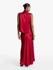 Acaria Studio - Jolly Top in Red. Available at Edit by Elaine Turner in Houston, TX. Model back view. 