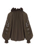 Antonina Olive Green Blouse