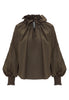 Antonina Olive Green Blouse
