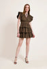 Aurora Olive Green Mini Dress