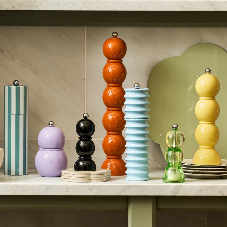 Mini Bobbin Salt Mill- Black