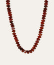 Adina Reyter- Bordeaux Gemstone Necklace in Carnelian. Available at Edit by Elaine Turner in Houston, TX. 
